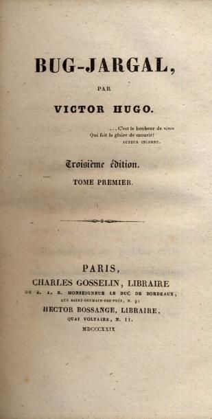 VICTOR HUGO Quatre-vingt-treize. Illustrations en noir. Eugène Hugues, 1876. In 4,...