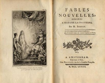 BARTHELEMY IMBERT Fables nouvelles. Gravure de Moreau le jeune en frontispice. Delalain,...