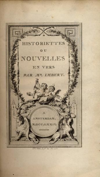 BARTHÉLÉMY IMBERT Historiettes ou nouvelles en vers. 6 gravures de Moreau le jeune....