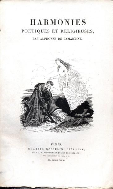 ALPHONSE DE LAMARTINE Harmonies poétiques et religieuses. Charles Gosselin, 1830....