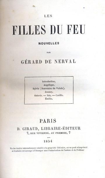 GÉRARD DE NERVAL Les Filles du feu. Nouvelles par Gérard de Nerval. Introduction...