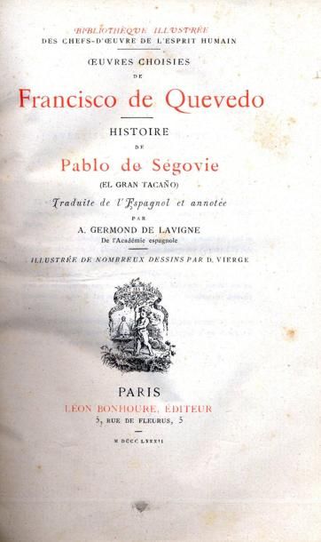 FRANCISCO DE QUEVEDO Histoire de Pablo de Ségovie. Illustrations de D. Vierge. Léon...