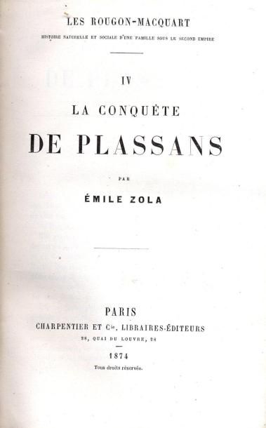 ÉMILE ZOLA La Conquête de Plassans. IV. Les Rougon-Macquart, histoire naturelle et...