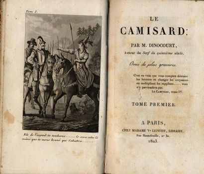 M. DINOCOURT Le Camisard. Orné de jolies gravures. Madame Vve Lepetit, 1823. In-16,...