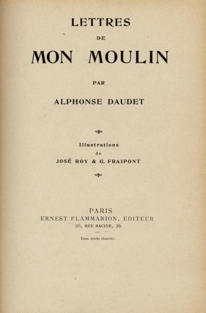 ALPHONSE DAUDET Lettres de mon moulin. Illustrations de J. Roy et G. Fraipont. Ernets...