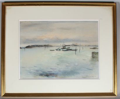 null Paul PERRAUDIN (1907-1993)

The island of Arz 

Watercolor signed lower right

27...
