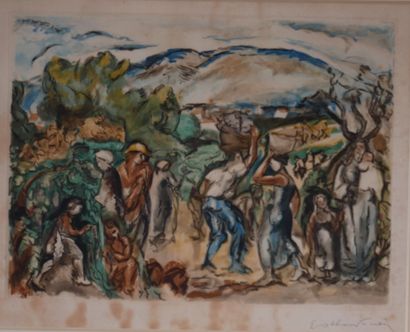 null *Emile Othon FRIESZ (1879-1949)
The Harvesters
Aquatint signed lower right
46...