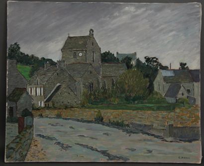 null Guy PICHON (1933-2007)
The village
Oil on canvas signed lower right
60 x 73...