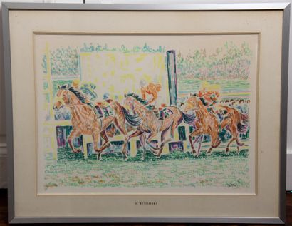 null Serge MENDJISKY (1929-2017)
The jockeys
two lithographs signed in lower right...
