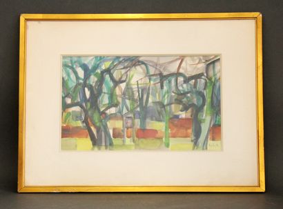null Georges ARDITI (1914-1985)
Le bois
Aquarelle signée en bas à droite
23 x 38...