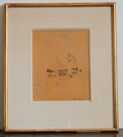 null Abel BERTRAM (1871-1954)
Landscape
Watercolor signed lower right
21 x 17 cm...