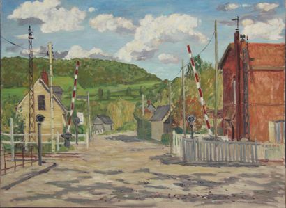 null Guy PICHON (1933-2007)
Level crossing
Oil on canvas titled on the edge
60 x...