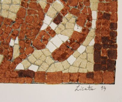 null Riccardo LICATA (1929-2014)
Mosaic 8
Relief print signed, dated 94 and numbered...