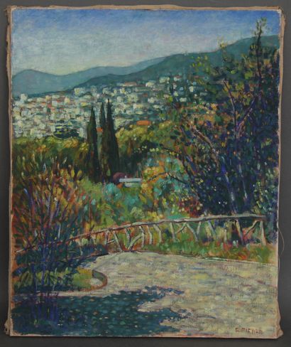 null Guy PICHON (1933-2007)
Cannes
Oil on canvas signed lower right and titled on...