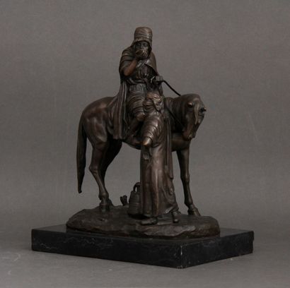 null Alfred DUBUCAND (1828-1894) d'après
Cavalier arabe et porteuse d'eau
Epreuve...