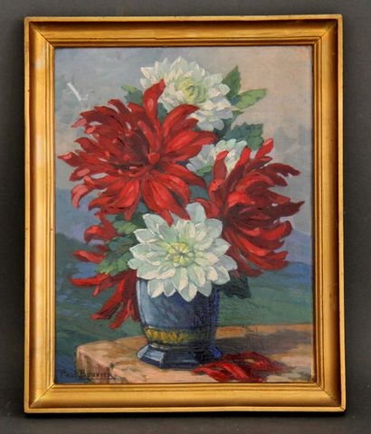 null Paul BOUVIER
Still life with flowers
Oil on panel signed lower left, dedicated,...