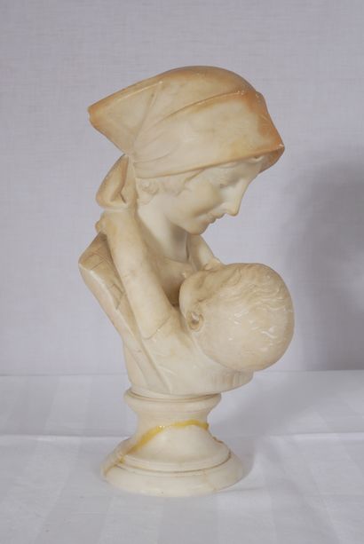 null M. MILLUL Firenze

Femme et enfant

Buste en marbre blanc, signée sur un socle...