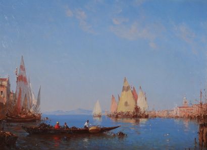 Amédée ROSIER (1831-1898)
Boat in the lagoon...