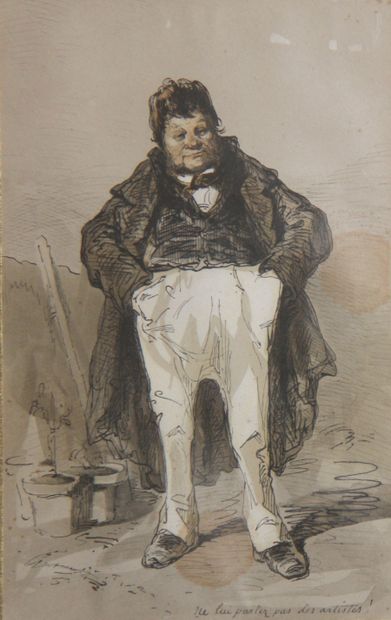 null Paul GAVARNI, pseudonym of Sulpice-Guillaume CHEVALLIER (1804-1866).
Don't talk...