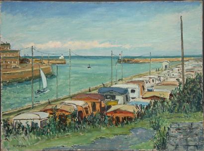null Guy PICHON (1933-2007)
Dieppe
Oil on canvas signed lower left and titled on...