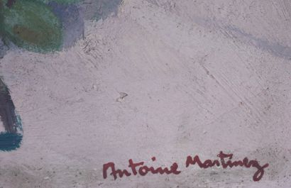 null Antoine MARTINEZ (1913-1970)
Still life
Oil on cardboard signed lower right
46...