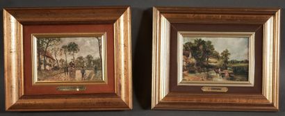 Two framed reproductions
H : 8,5 cm W : 13...