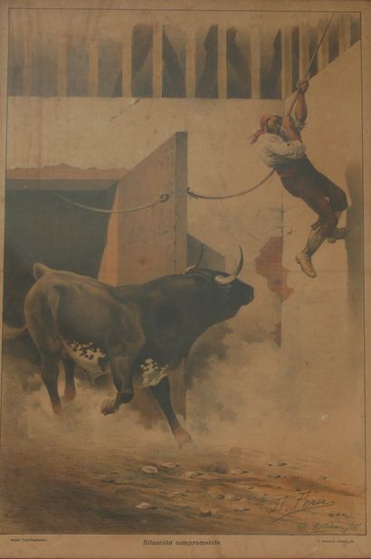 null J. PALACIOS on the theme of bullfighting
- Antes del apartado 
32 x 53 cm. On...