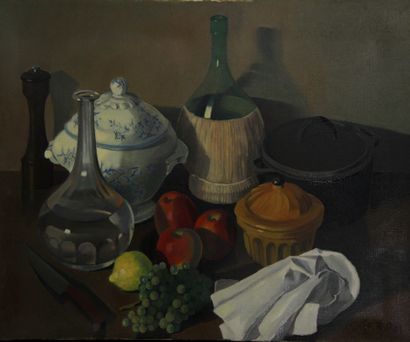 null Roger POL (XXth c.)
Still life
Oil on canvas signed lower right
60,5 x 73 c...