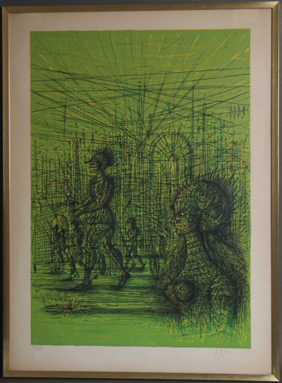 null Jean CARZOU (1907-2000)
The warriors, 1973
Lithograph signed lower right and...