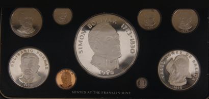 null BAHAMAS - PANAMA
Lot :
- Box of 9 Bahamas coins, vintage 1975.
Commonwealth...