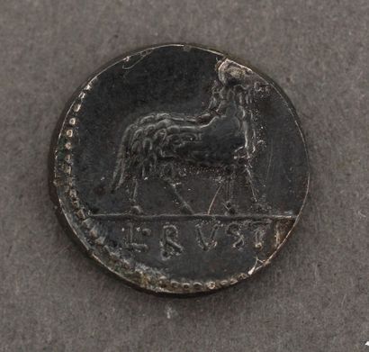 null Roman Republic
A silver Rustia denarius representing Mars in helmet and a ram
D...