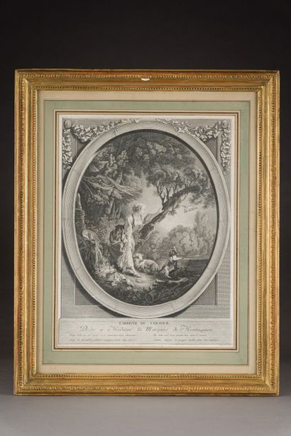 null François BOUCHER (1703-1770) d'après - BEAUVARLET Sculpteur
Le départ du Courrier...