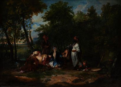 null François RIVIERE C.1660-1746, attributed to
The collation of the sultana.
Oil...
