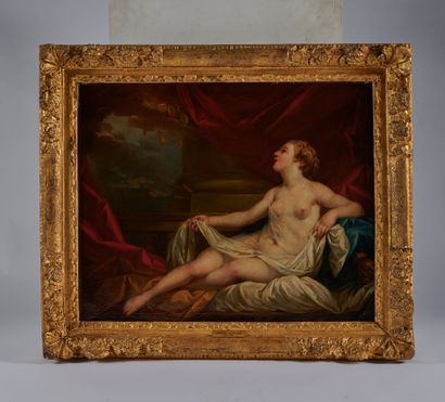 null Etienne JEAURAT 1699-1789, attribué à
Danaé.
Huile sur toile (Rentoilée).
60...