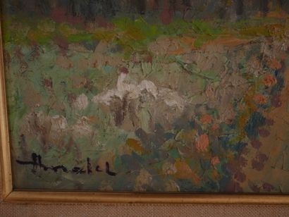null AMATEL (1950-)
Rouen vue sur la rive gauche
Huile sur toile signée en bas à...
