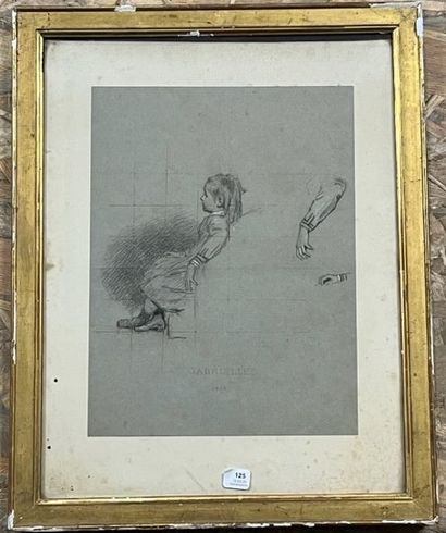 null Ernest HILLEMACHER (1818-1887)								
Portrait de Gabrielle
	Crayon.
	Daté...