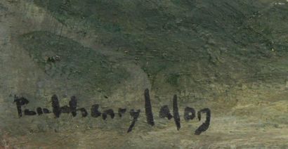 null Paul Henry LAFON (XIXème-XXème s.)
Bord de mer
Huile sur isorel signée en bas...