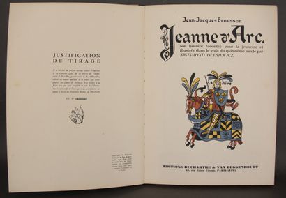 null Lot de livres sur Jeanne d'Arc :
- M. BOUTET DE MONVEL Plon Nourrit Cie (tâches)
-...