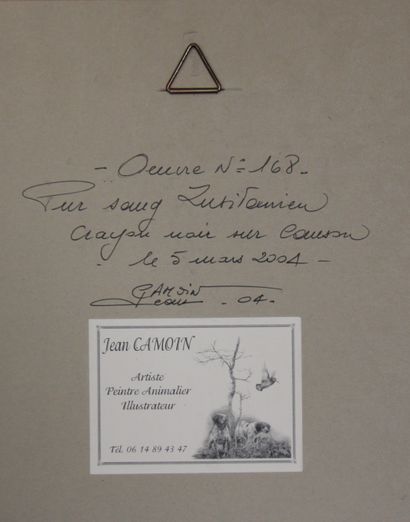null Jean CAMOIN (XX-XXIème s.)
Pur sang lusitanien
Crayon noir signé, titré et daté...