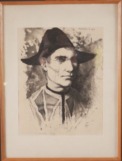 null Michel CIRY (1919-2018)
Self-portrait with harlequin
Etching signed at the bottom...