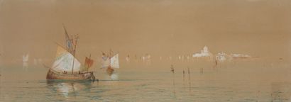 null Henry Stanton LYNTON (act.1886-1912)
Bateaux naviguants
Deux aquarelles formant...