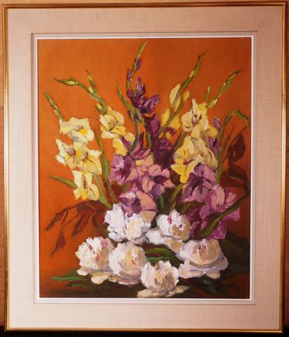 null Maurice PANNETIER (XXème s.)
Bouquet de fleurs
Huile sur toile signée en bas...