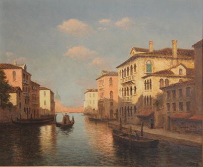 null CHANAY (XXème s.)
Venise
Huile sur toile signée en bas à droite
56 x 67 cm.