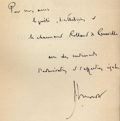 null [MALLARME]. HENRI MONDOR Vie de Mallarmé. Gallimard, 1942. 2 volumes in-8 br....
