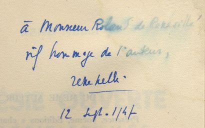 RENÉ NELLI Poésie ouverte, poésie fermée. Cahiers du sud, Marseille, 1947. In-12...