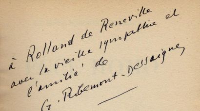 G.RIBEMONT-DESSAIGNES Ecce homo. Gallimard, Métamorphoses, 1945. In-12 br. Édition...