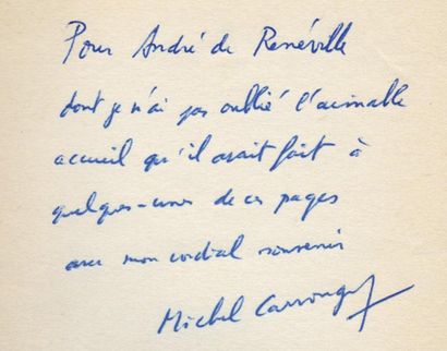 MICHEL CARROUGES Les Machines célibataires. Arcanes, 1954. In-12 br. Édition originale,...