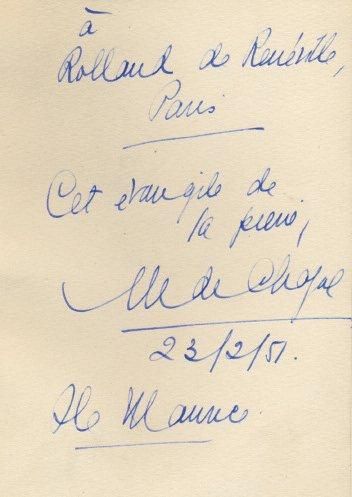 MALCOM DE CHAZAL Petrusmok. Mythe. Sné, Port Louis, Ile Maurice, 1951. In-12 br....