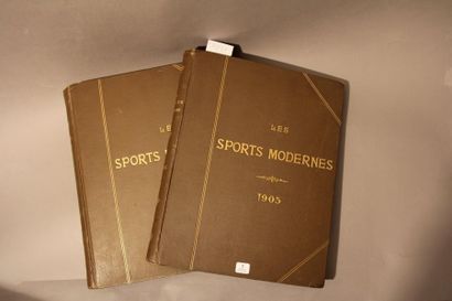 null 2 Années reliées de la revue Les SPORTS MODERNES (1905 et 1906) avec les couvertures...