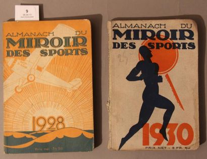 null 2 Almanachs du Miroir des Sports 1928 et 1930 Édités par le quotidien Le Petit...